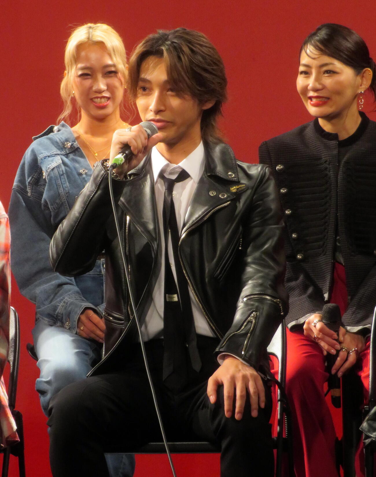 ミュージカル「RENT」製作発表記者会見で思いを語る木原瑠生（撮影・鎌田直秀）