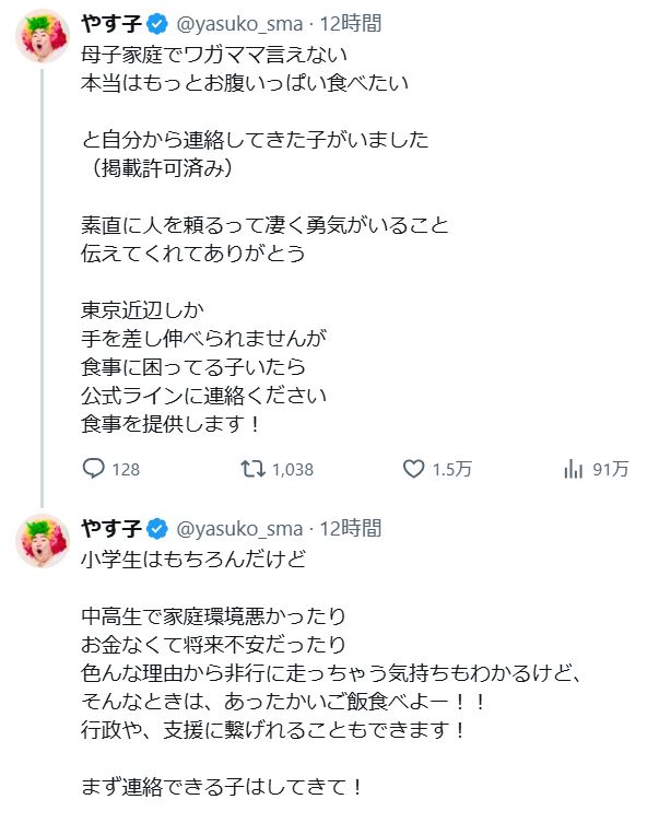やす子のXから