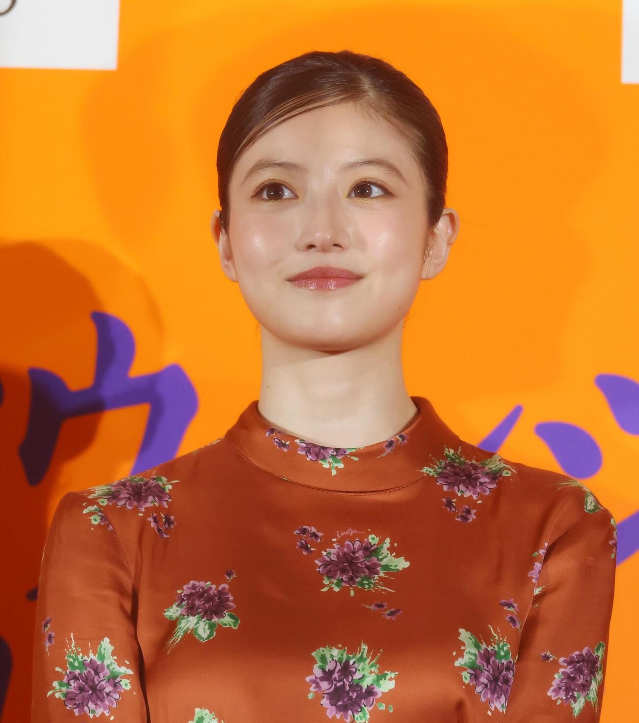 宝くじ発売イベントに参加した今田美桜（撮影・中島郁夫）