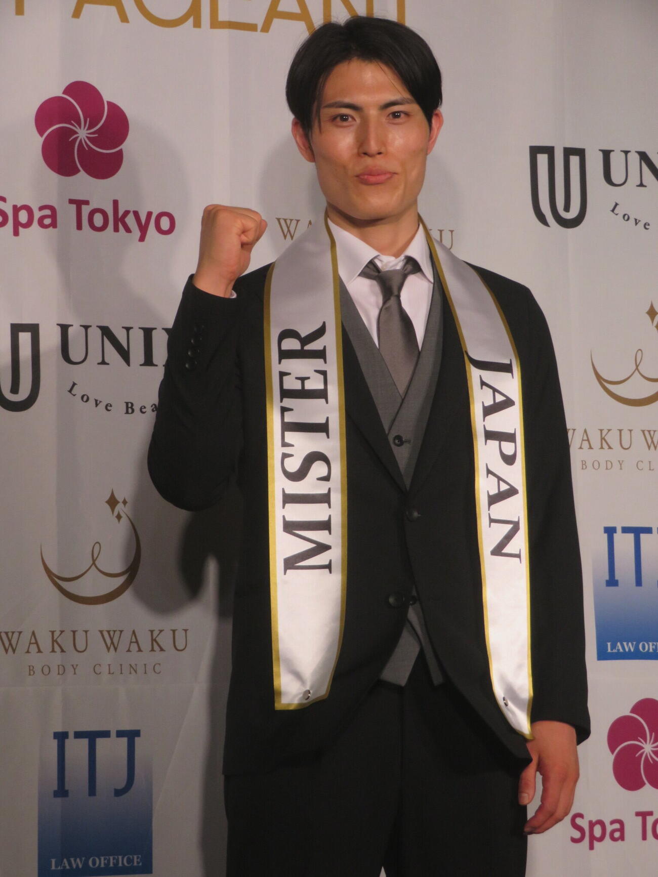2026ミスター・ジャパンのグランプリに輝いた西田勇起さん（撮影・川田和博）
