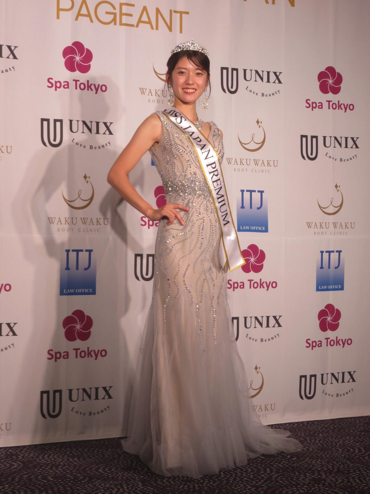 2026ミス・ジャパ・プレミアムのグランプリに輝いた大場雪乃さん（撮影・川田和博）