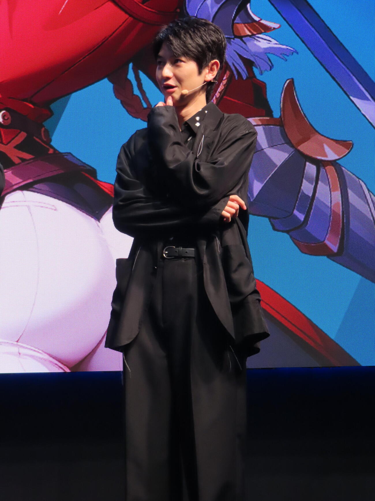 東京ゲームショウ2026のネットマーブルブースに登壇した本郷奏多（撮影・鎌田良美）