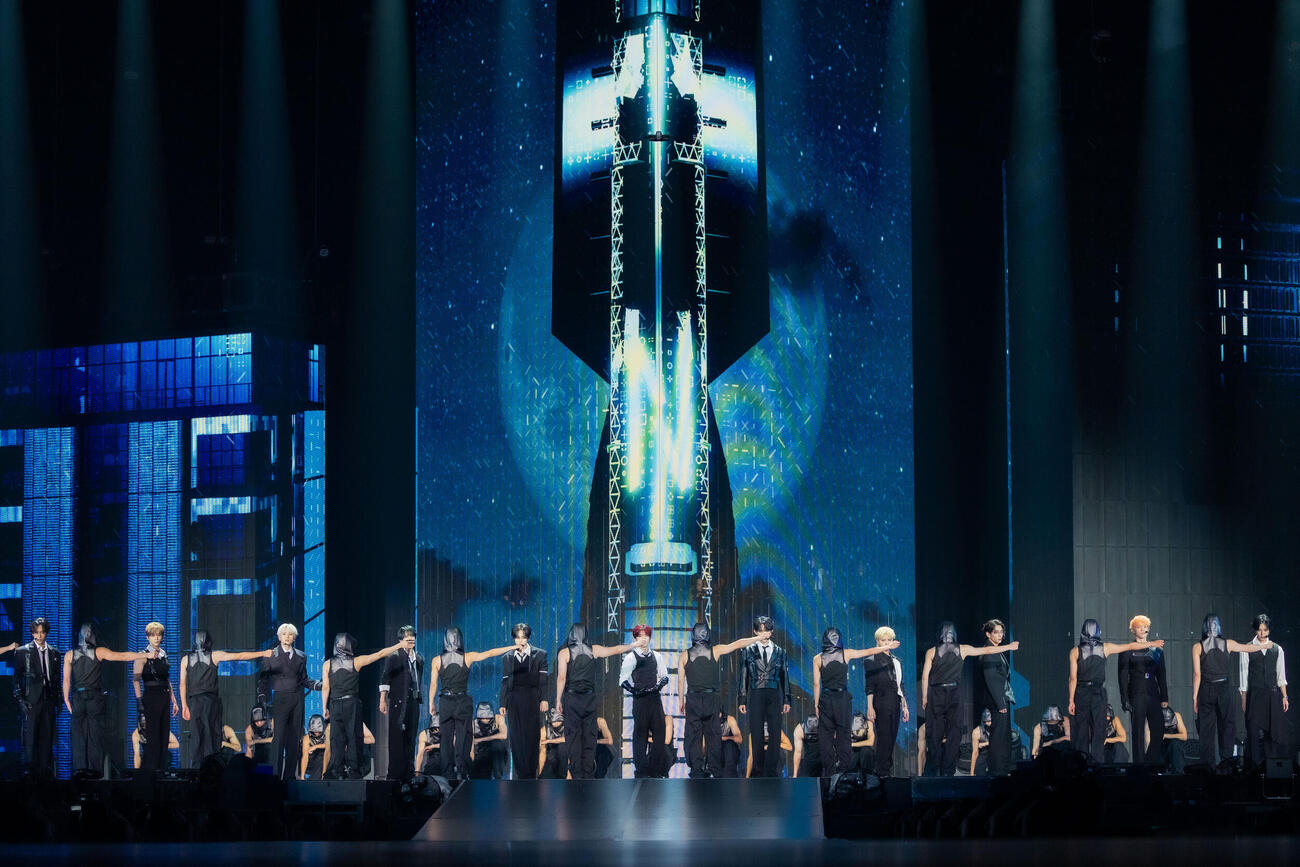 東京ドーム公演を開催したINI　（C）LAPONE ENTERTAINMENT