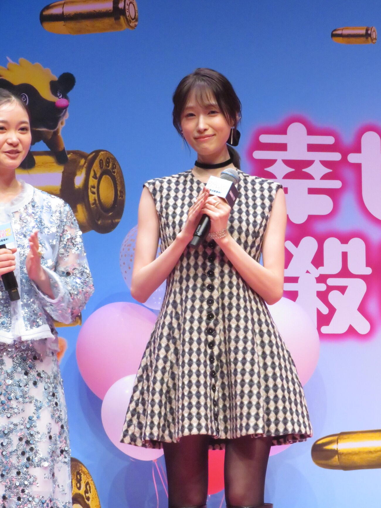 ドラマ「幸せカナコの殺し屋生活2」の配信記念イベントに参加した髙橋ひかる