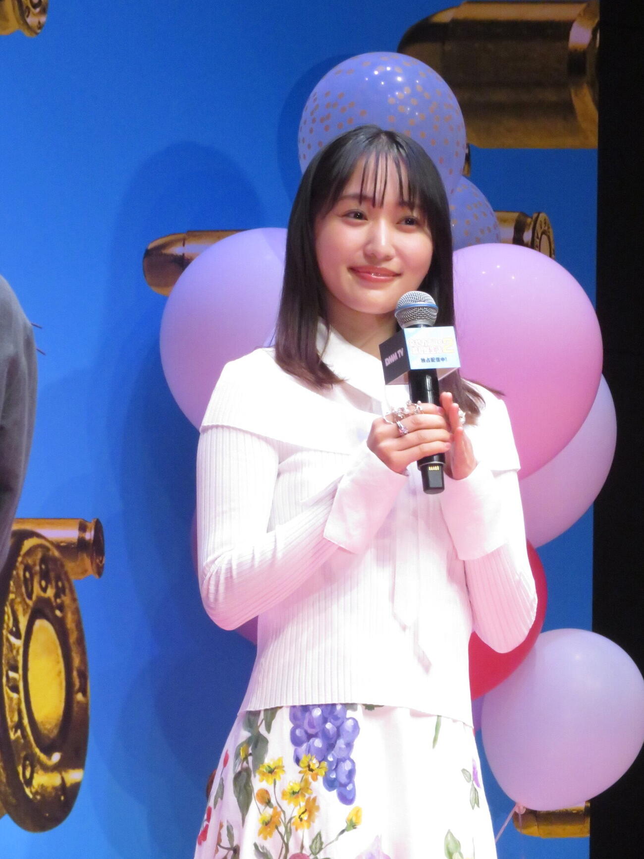 ドラマ「幸せカナコの殺し屋生活2」の配信記念イベントに参加した菅井友香