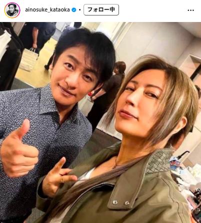 片岡愛之助とGACKT（インスタグラムから）