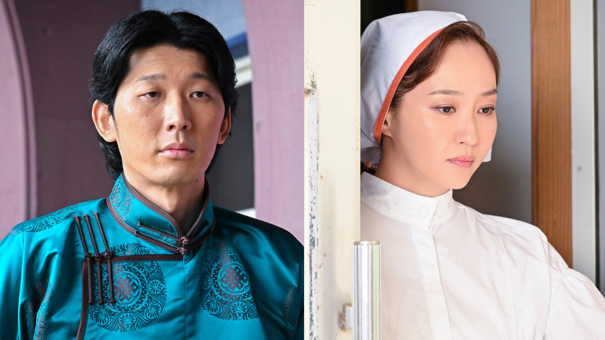 「チンギス－VIVANT THE ORIGIN STORY－」に出演する栄信（左）と藤本美貴（C）TBS