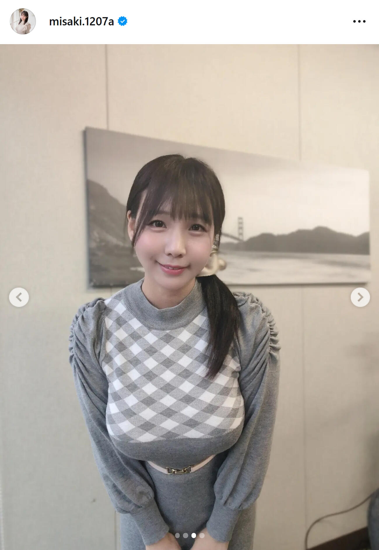 藤田美咲アナのインスタグラムから