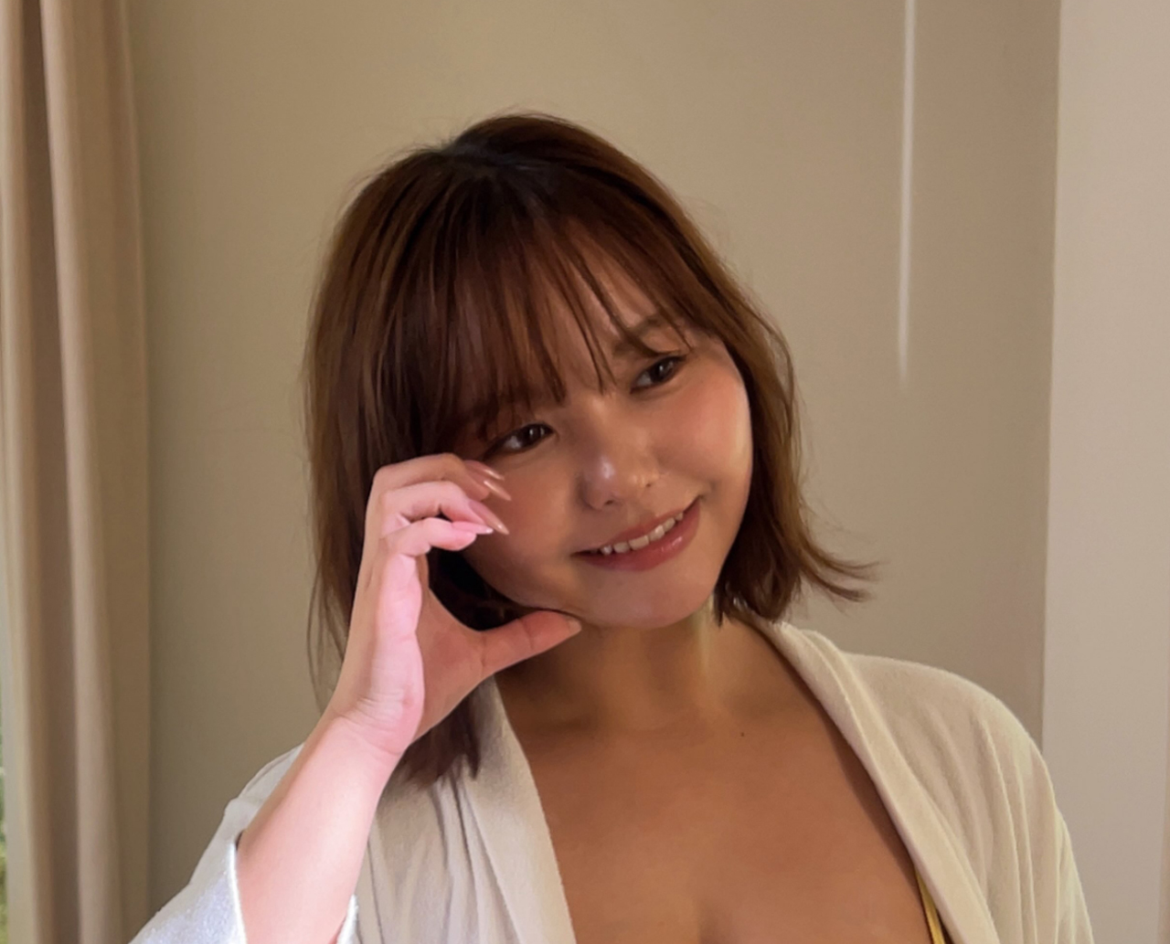 迫力満点「ゆずパイ」を披露した本郷柚巴（本郷柚巴のインスタグラムから）