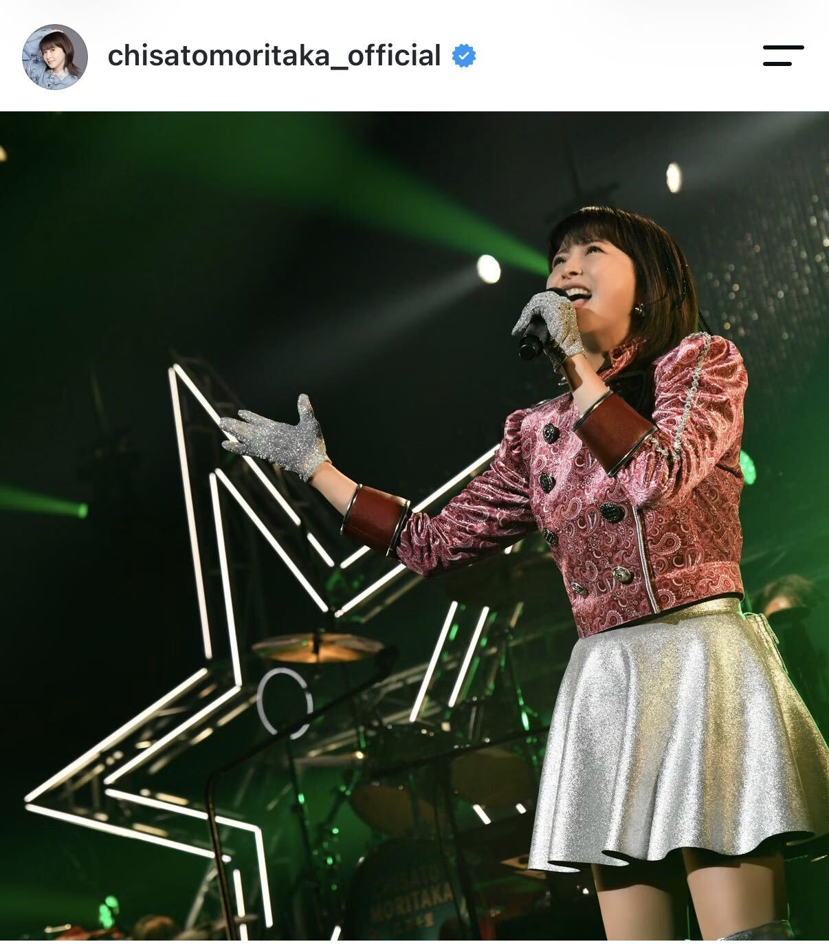 森高千里のインスタグラムから