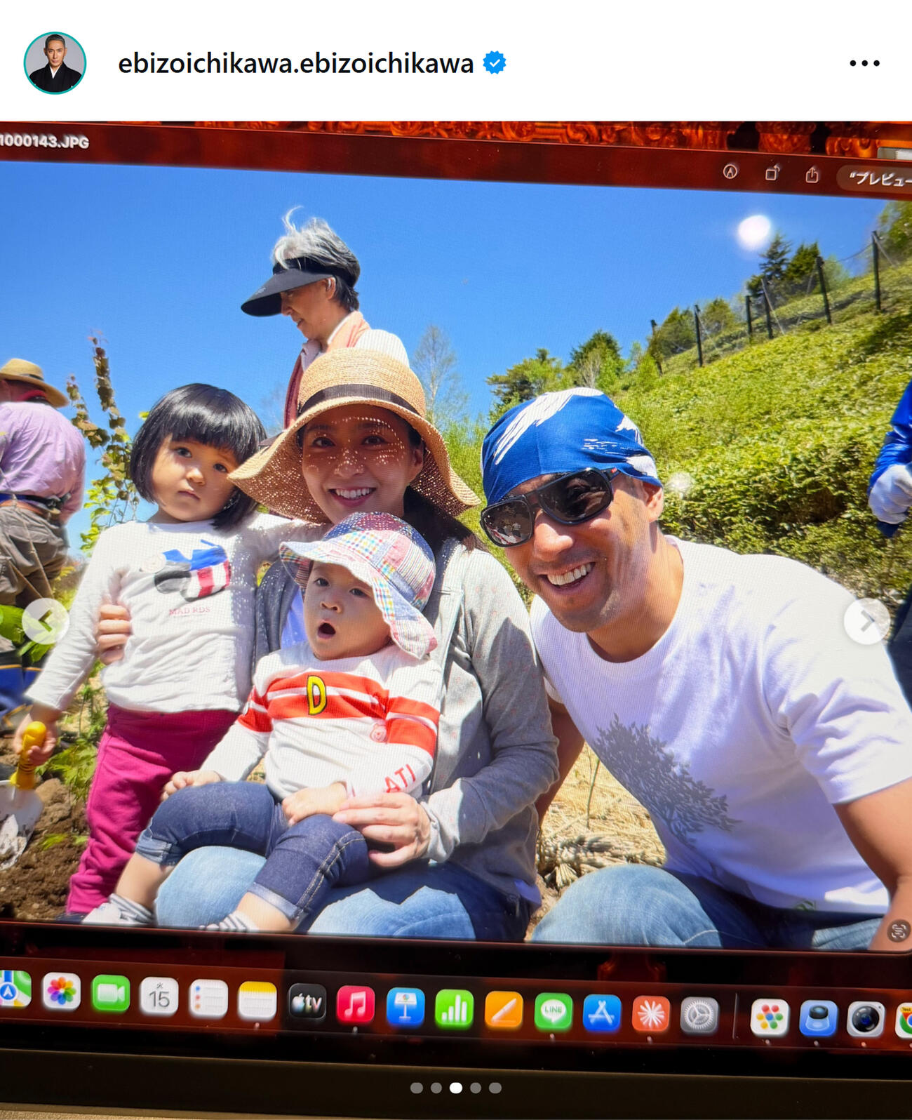 市川團十郎のインスタグラムから