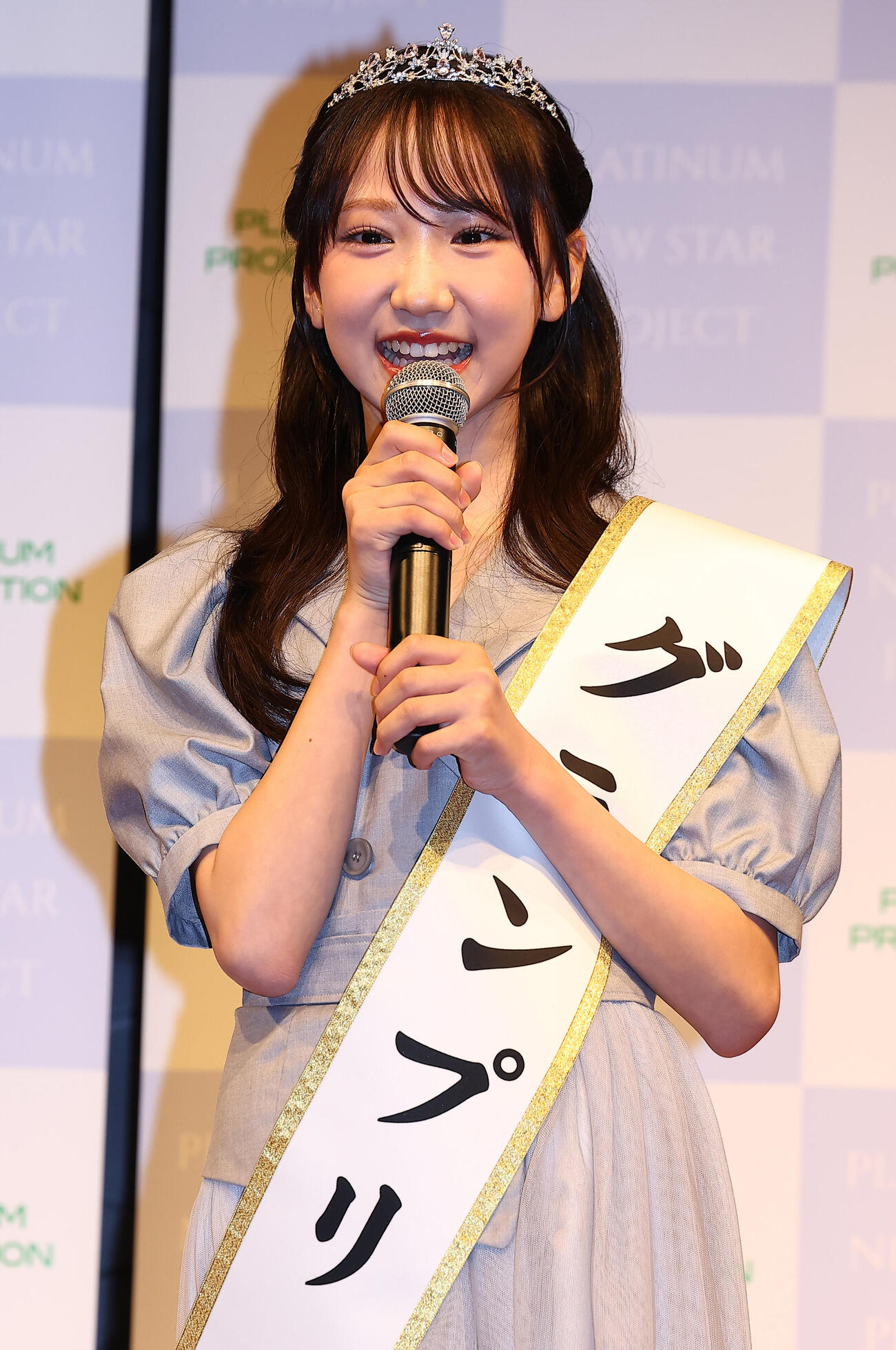 「PLATINUM NEW STAR PROJECT」でグランプリに輝いた朝凪りおなさん（撮影・野上伸悟）