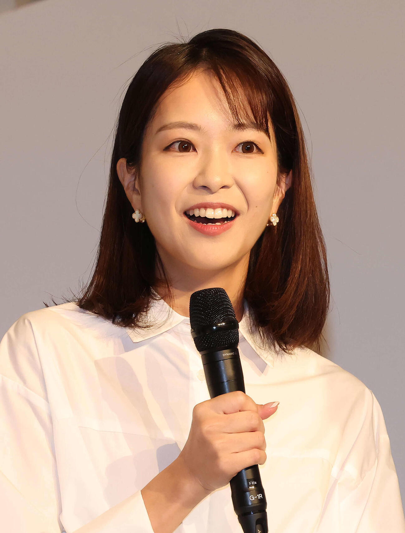 テレビ朝日の下村彩里アナウンサー（2023年10月撮影）