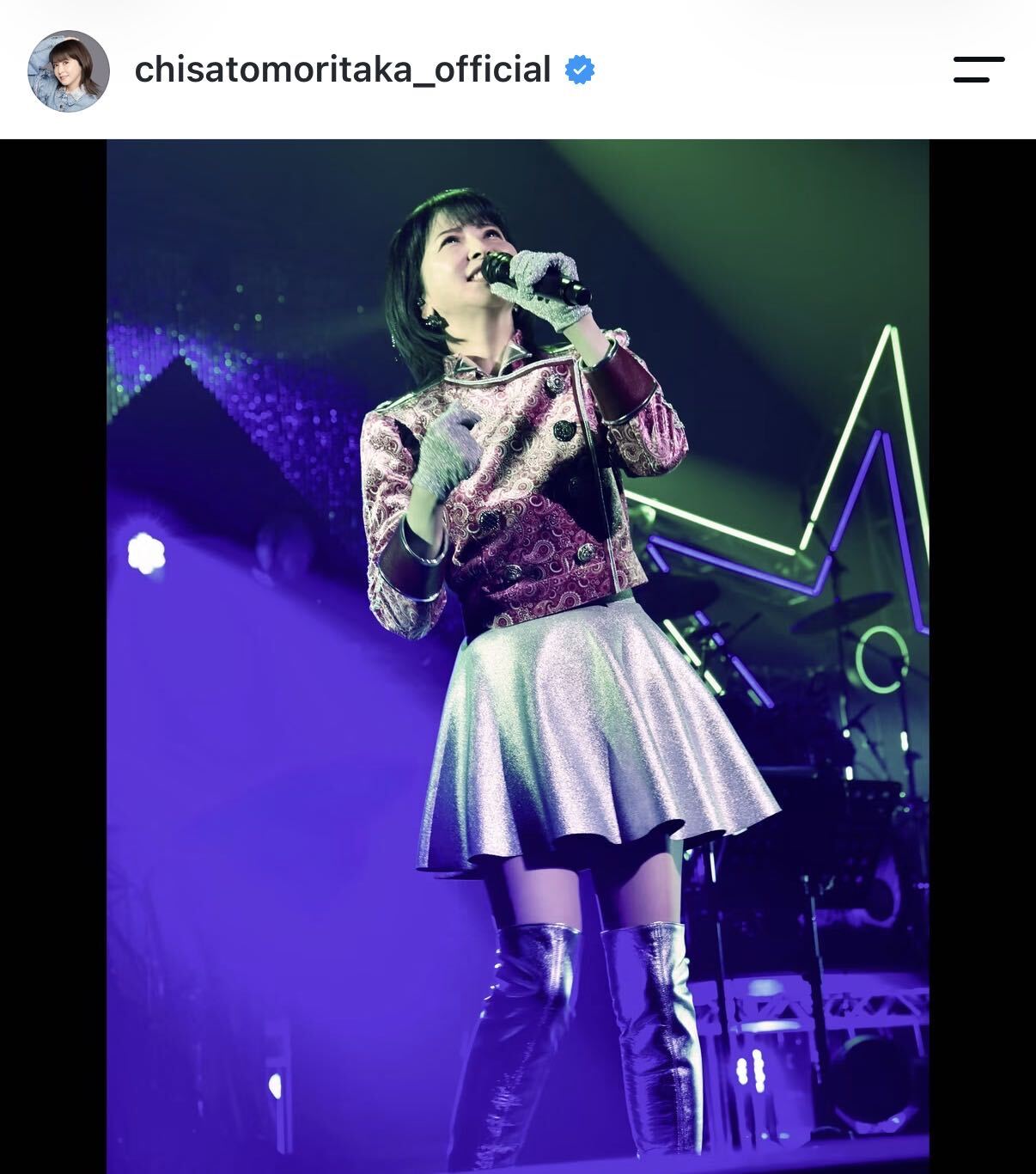 森高千里のインスタグラムから