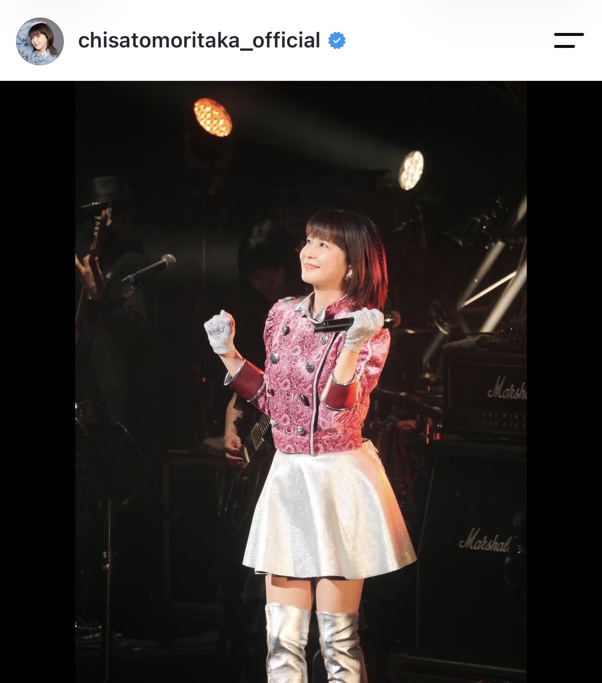 森高千里のインスタグラムから