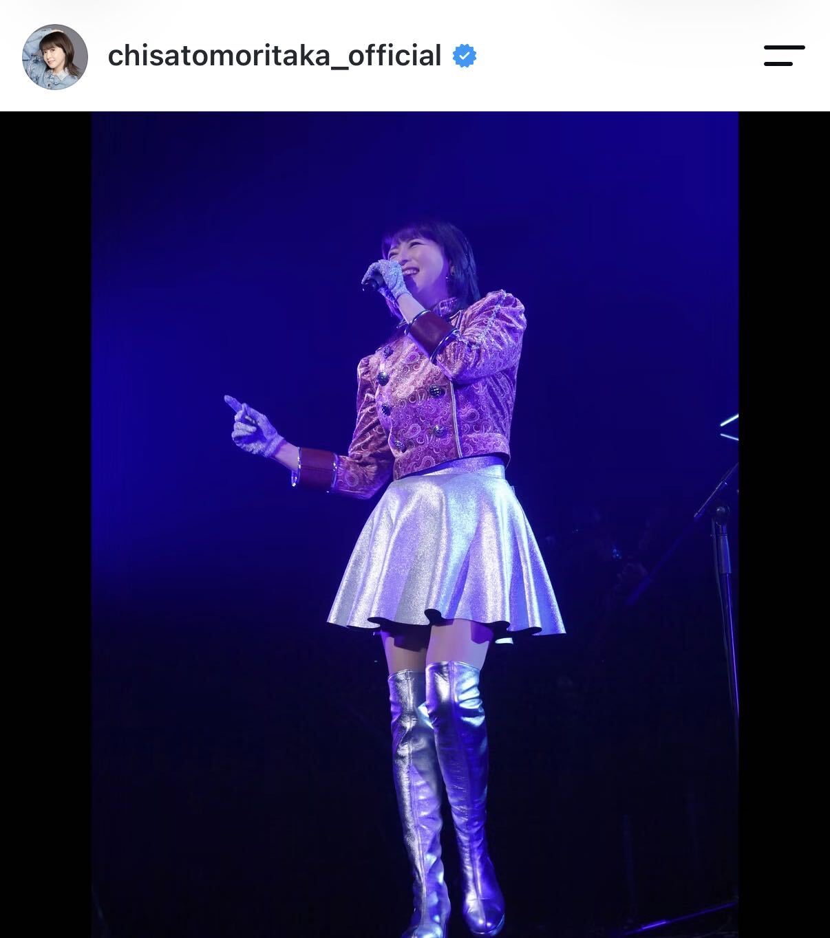 森高千里のインスタグラムから