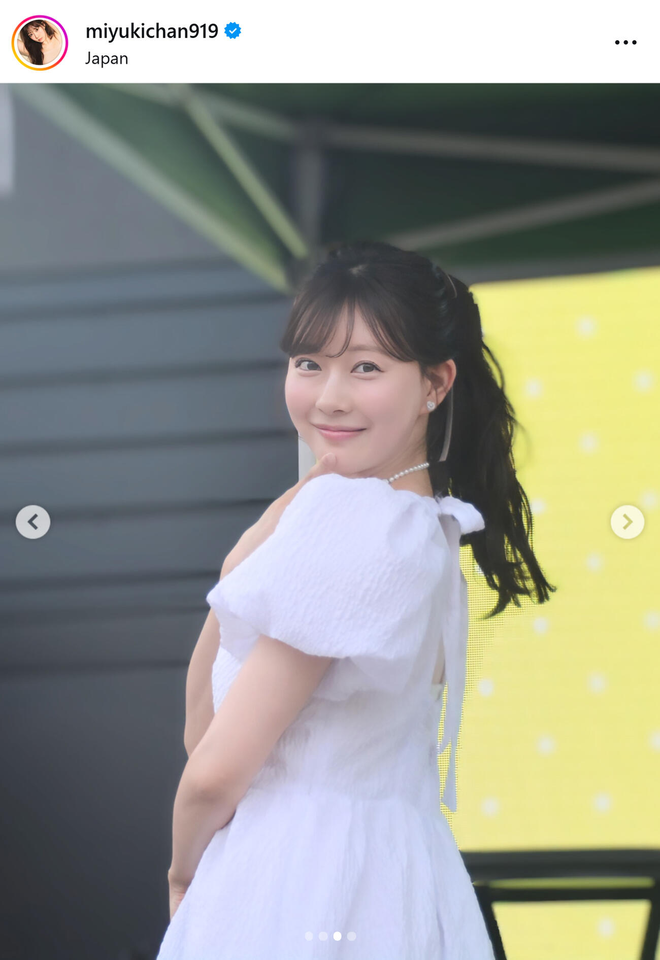 渡辺美優紀のインスタグラムから