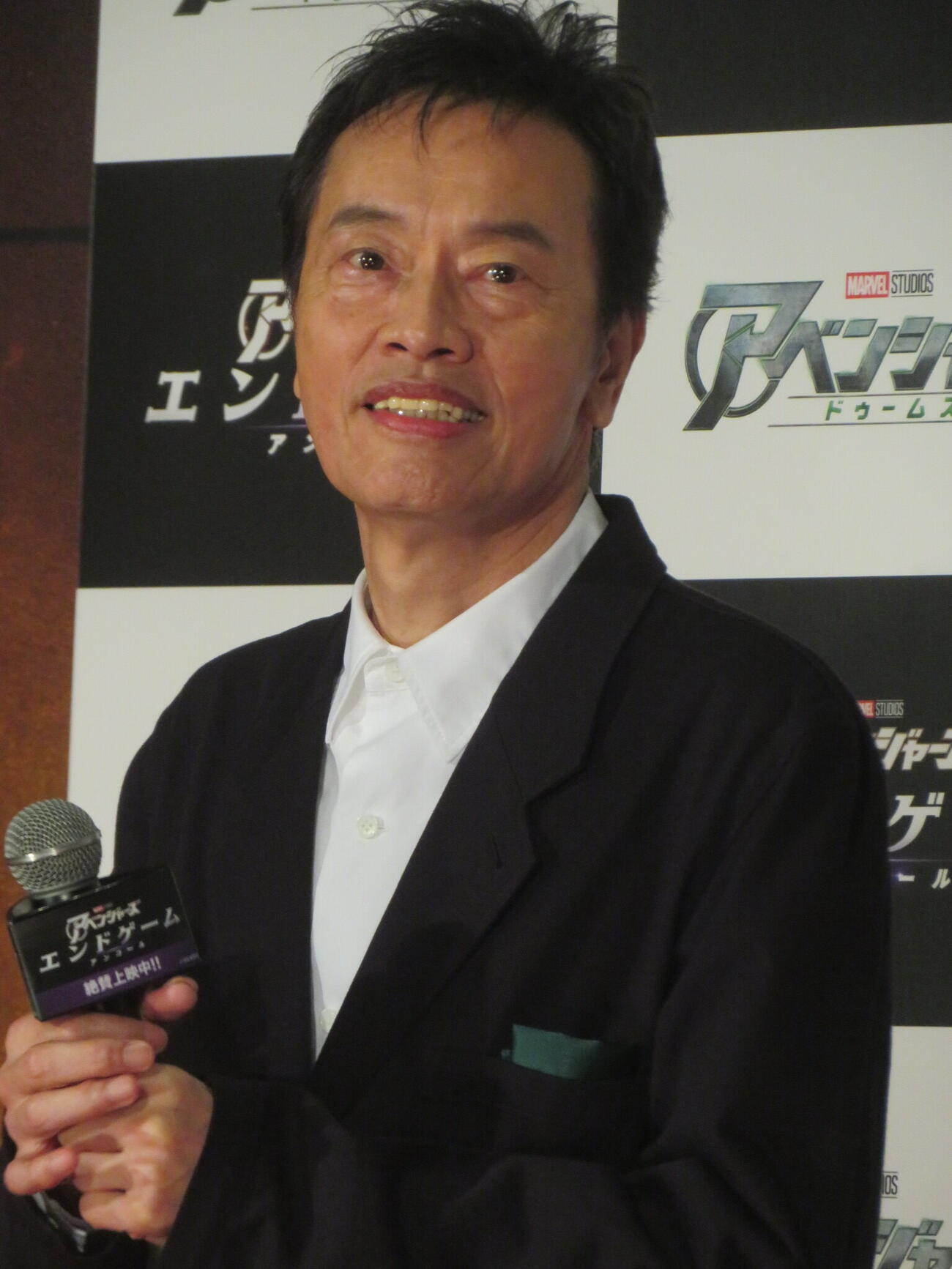 映画「アベンジャーズ／エンドゲーム：アンコール」ファンミーティングイベントに出席した遠藤憲一（撮影・川田和博）