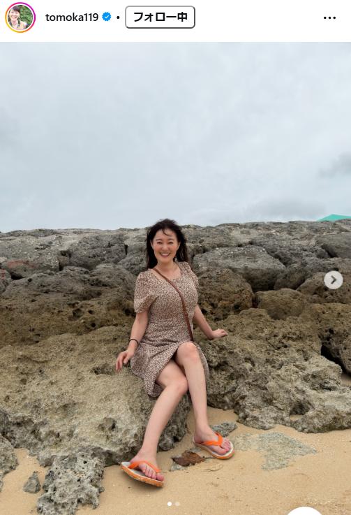 竹中知華アナのインスタグラムから