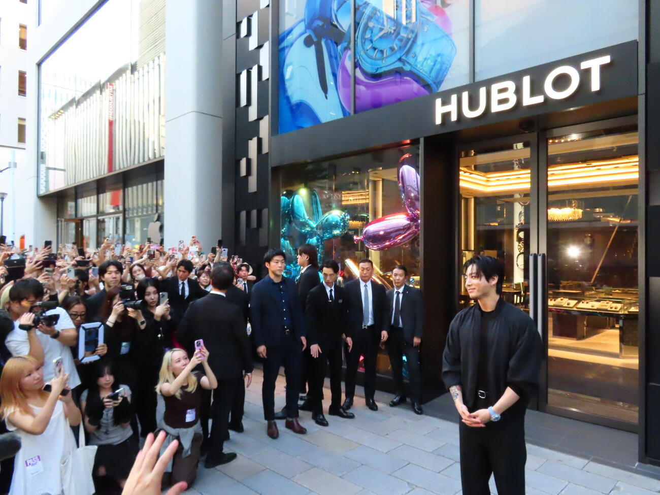 ウブロ銀座ブティックに来店したJung Kook