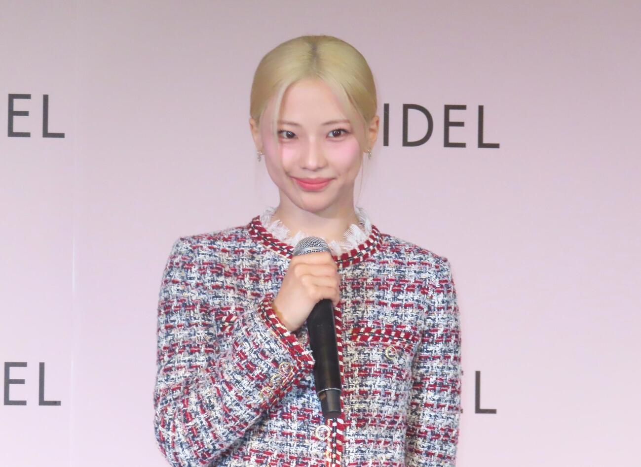 「SNIDEL」アンバサダー就任記念イベントに出席したRUKA（撮影・会田京叶）