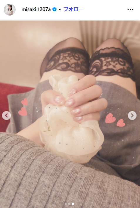 藤田美咲アナのインスタグラムから