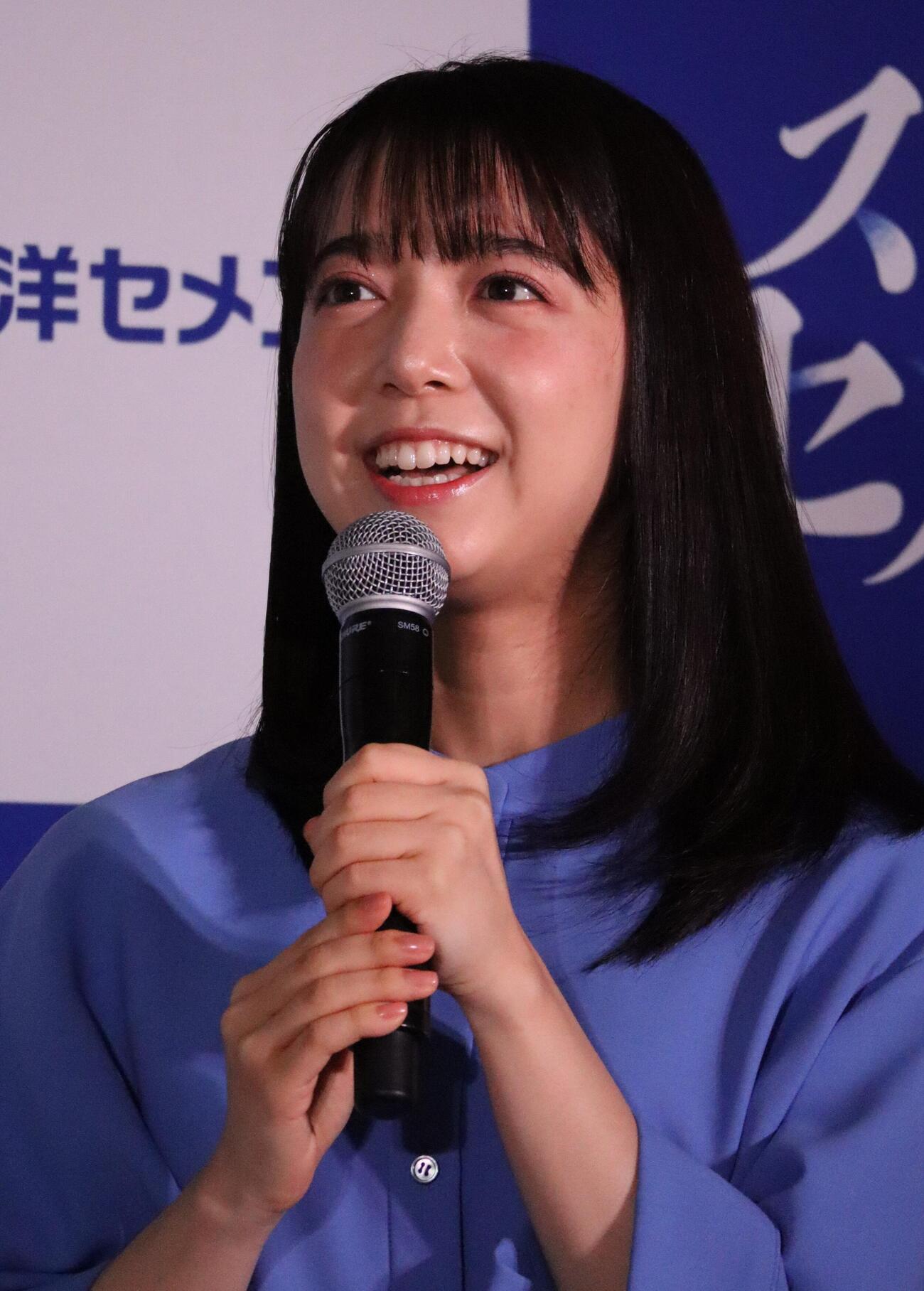 太平洋セメントの第2弾CM発表会に出席した上白石萌音