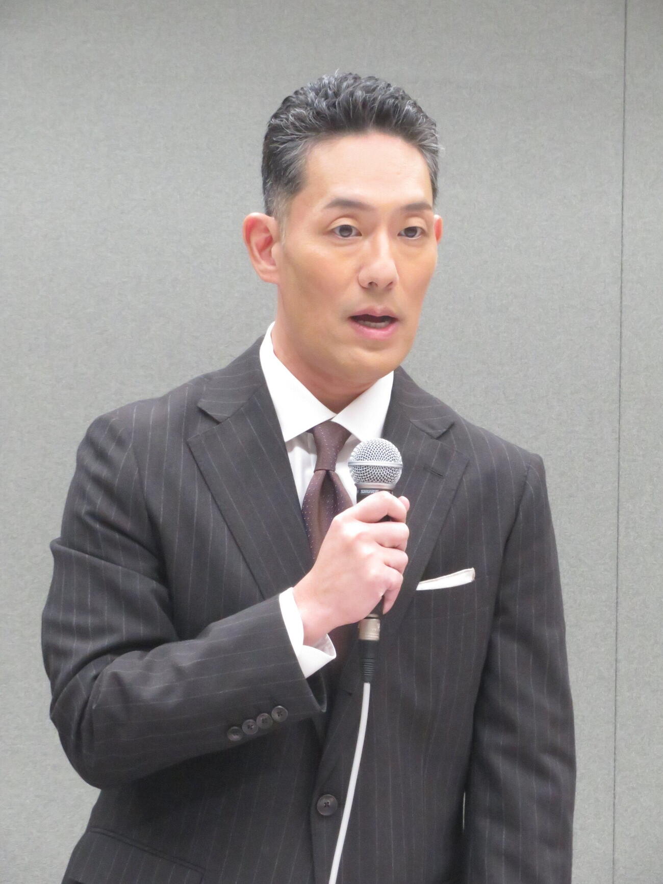 来春の「春暁・陽春歌舞伎特別講演2027」に向けて会見した中村勘九郎