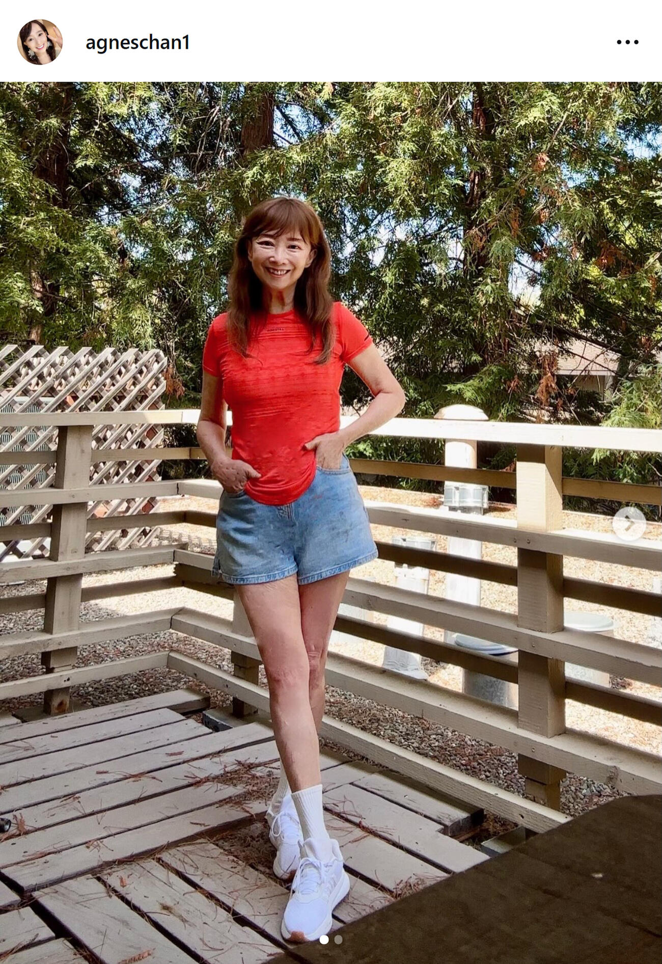 アグネス・チャンのインスタグラムから