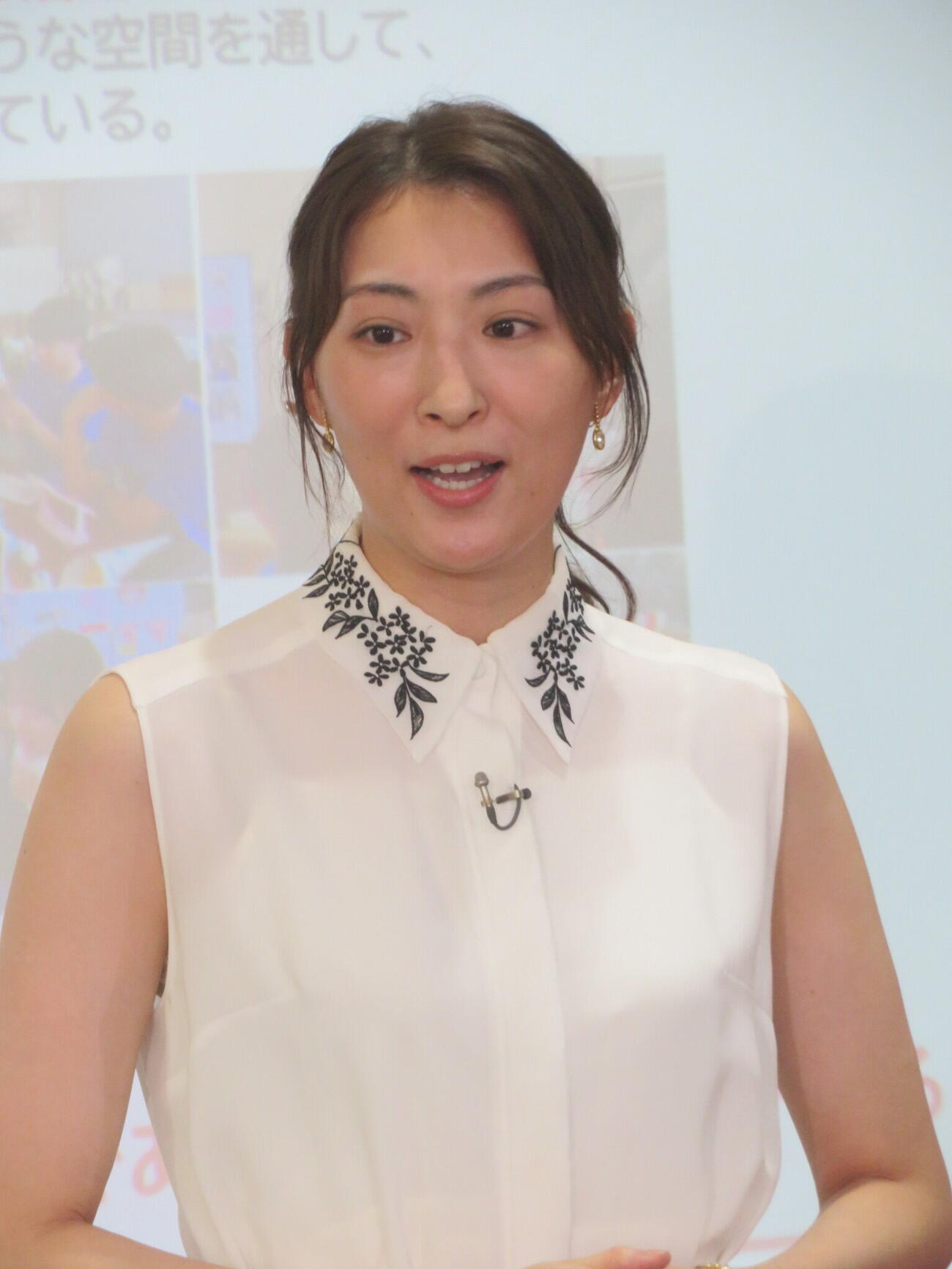 「KissMeメイク部」特別イベントにゲスト出演した珠城りょう（撮影・川田和博）