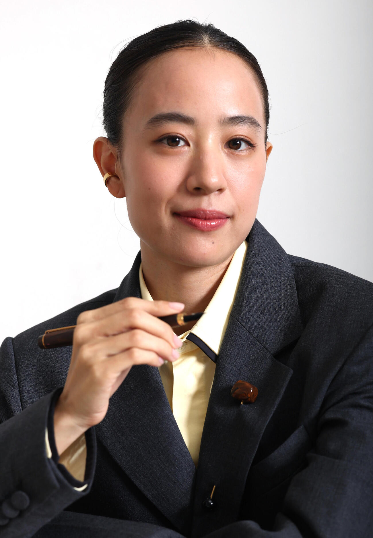 NHK朝ドラ「ブラッサム」の主演が決まった石橋静河（撮影・水谷安孝）