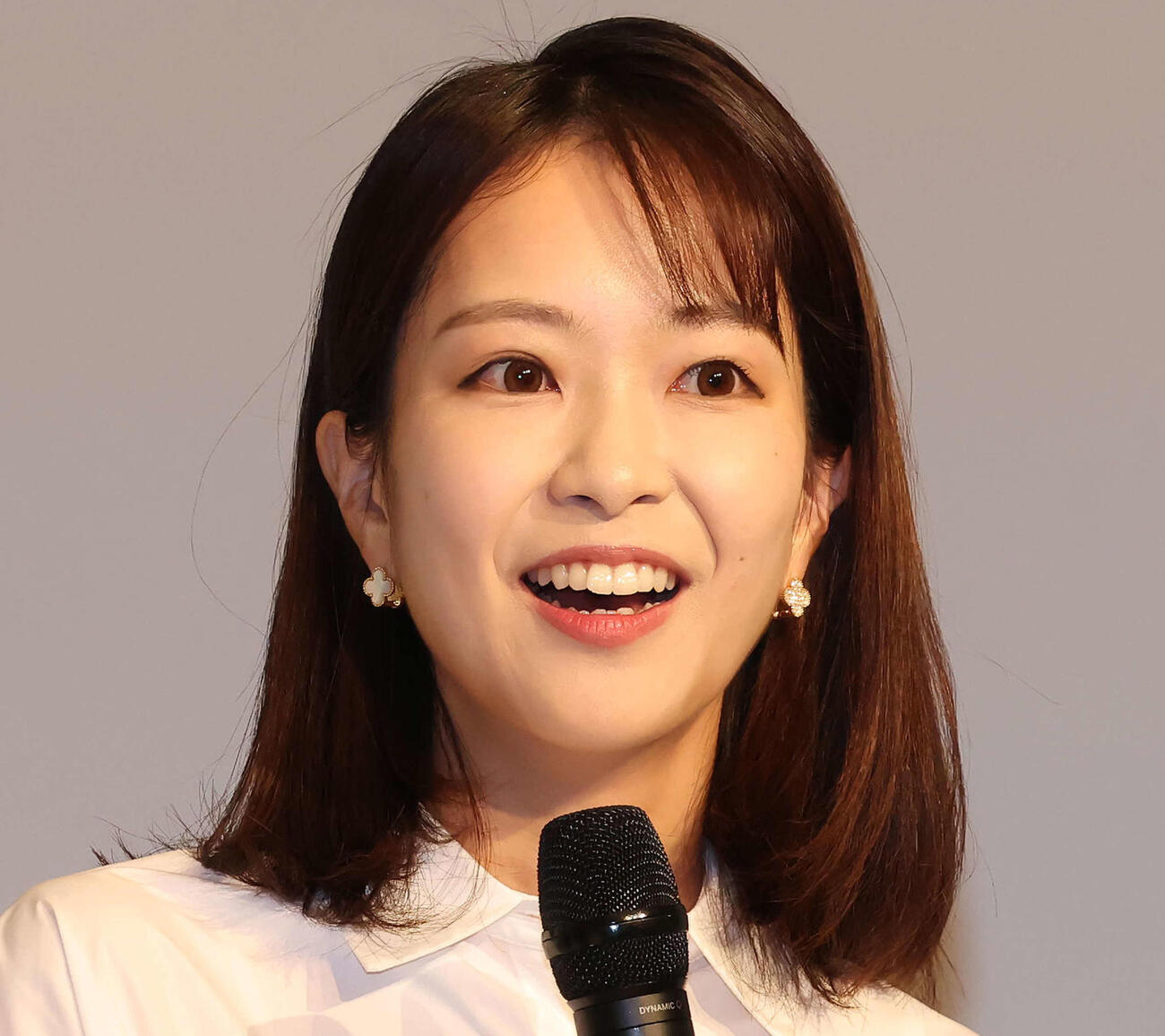 テレビ朝日の下村彩里アナウンサー（2023年撮影）