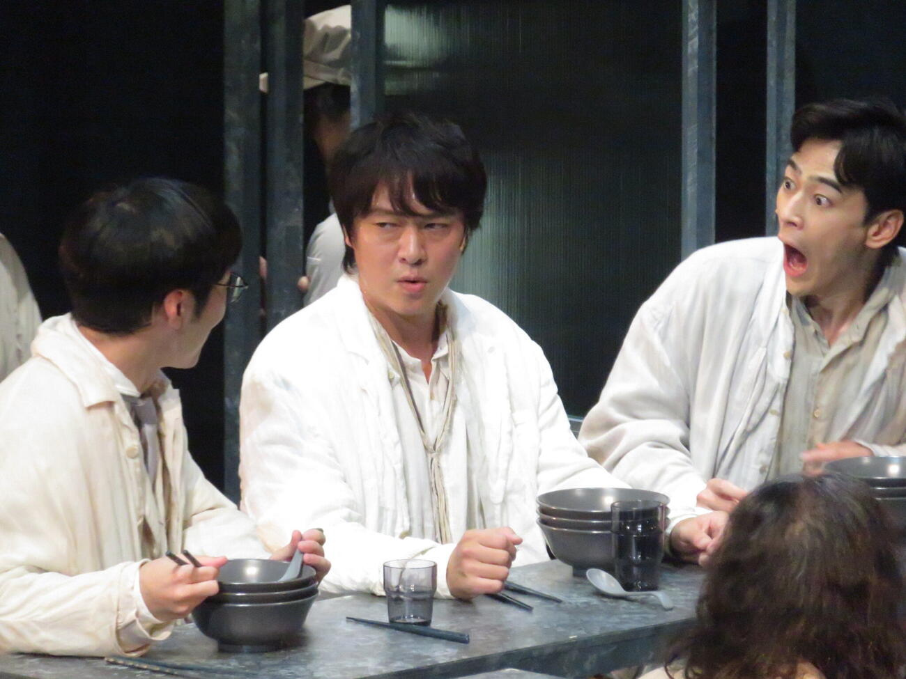 舞台「water」のゲネプロを行ったSUPER EIGHT丸山隆平（中央）