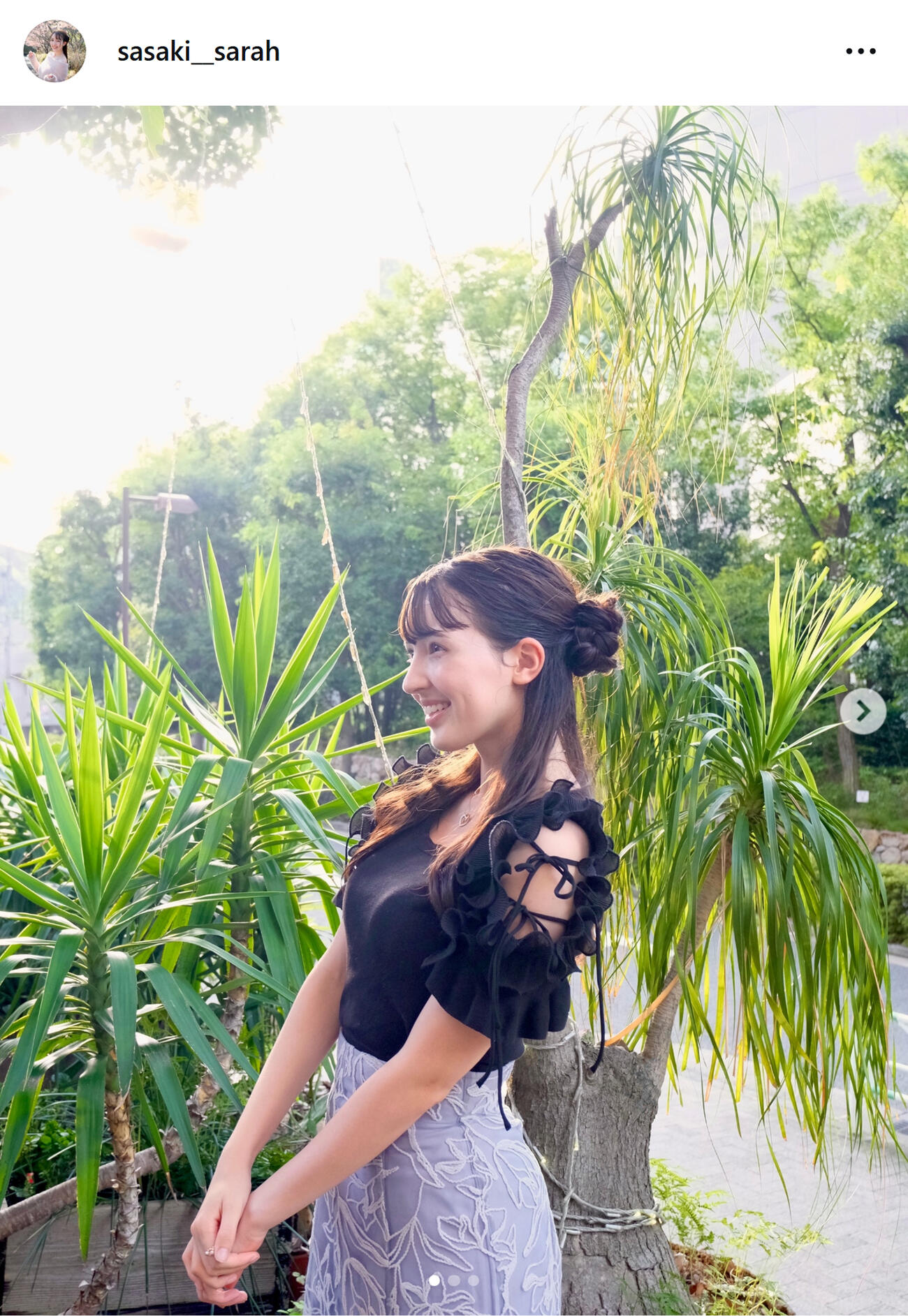 静岡朝日テレビ佐々木沙羅アナのインスタグラムから