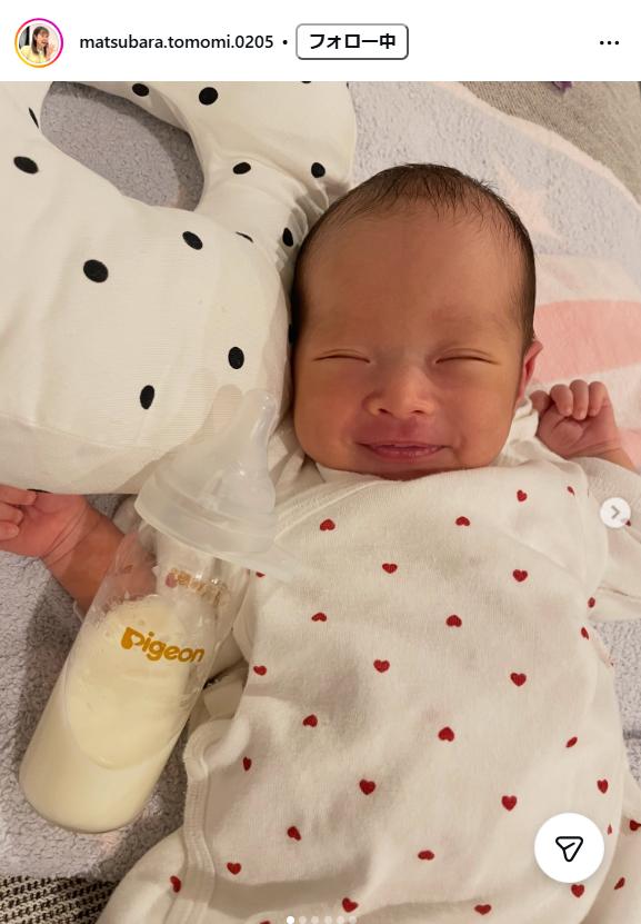 松原朋美アナのインスタグラムから