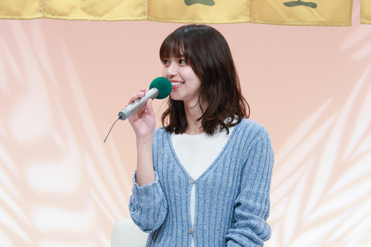 テレビ東京系ドラマ24「まめとむぎ」記者会見に出席した齋藤飛鳥Ⓒドラマ「まめとむぎ」製作委員会