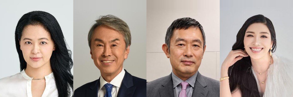 日本テレビ系情報番組「ニュースto」の曜日レギュラーの、左から月曜の黒谷友香、水曜の石原伸晃氏、木曜の内藤剛志、金曜のアンミカ