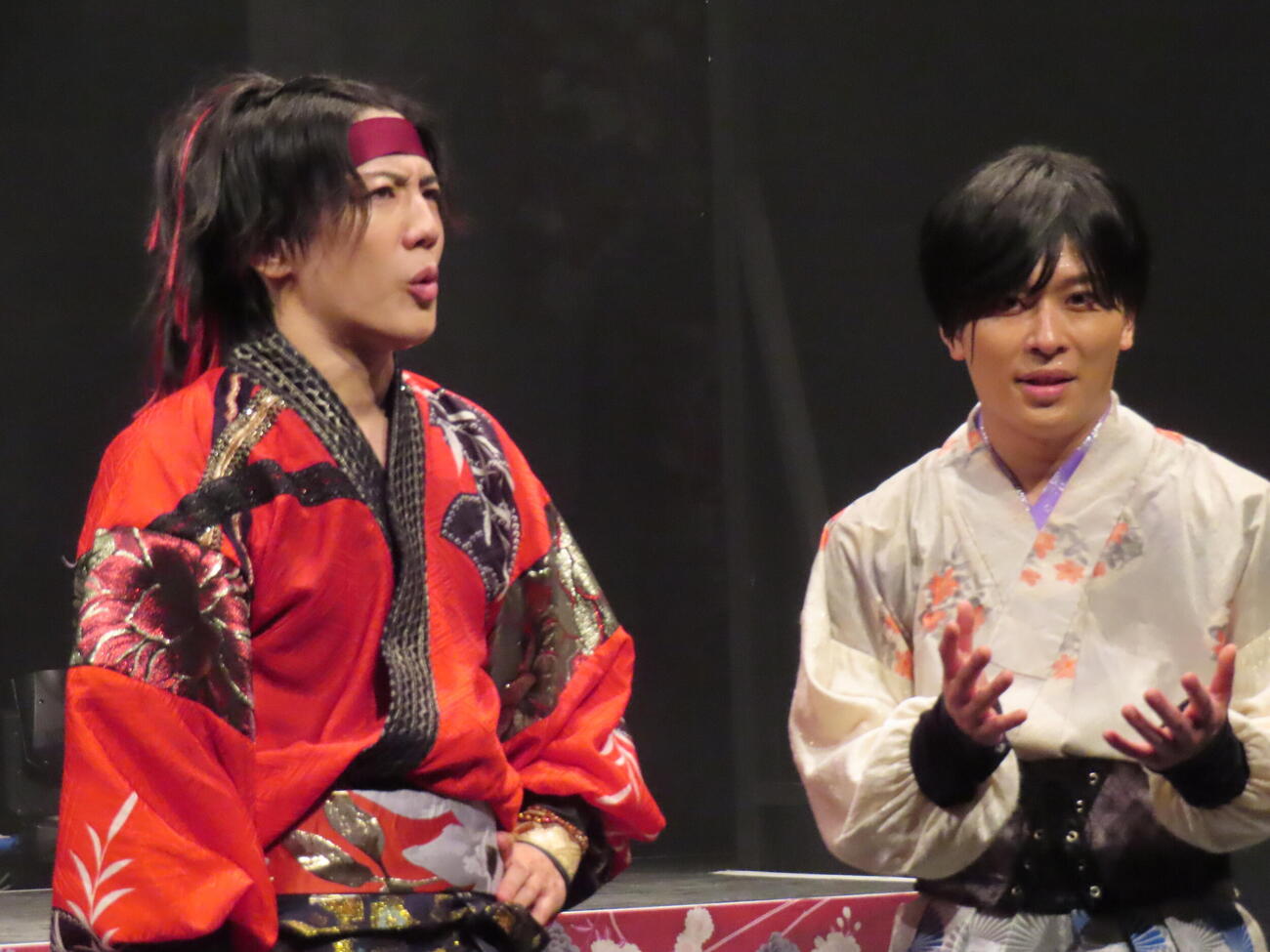 「オレノカタワレ～紅蓮の章～」ゲネプロに臨んだ大野紘幸（右）と村瀬文宣（撮影・鎌田良美）