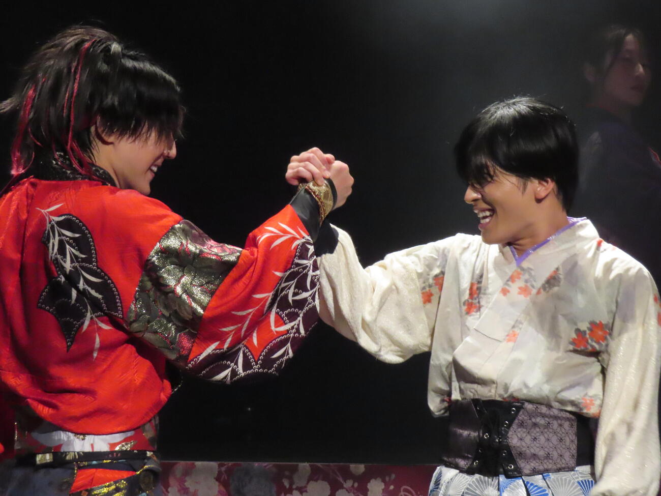 「オレノカタワレ～紅蓮の章～」ゲネプロに臨んだ大野紘幸（右）と村瀬文宣（撮影・鎌田良美）