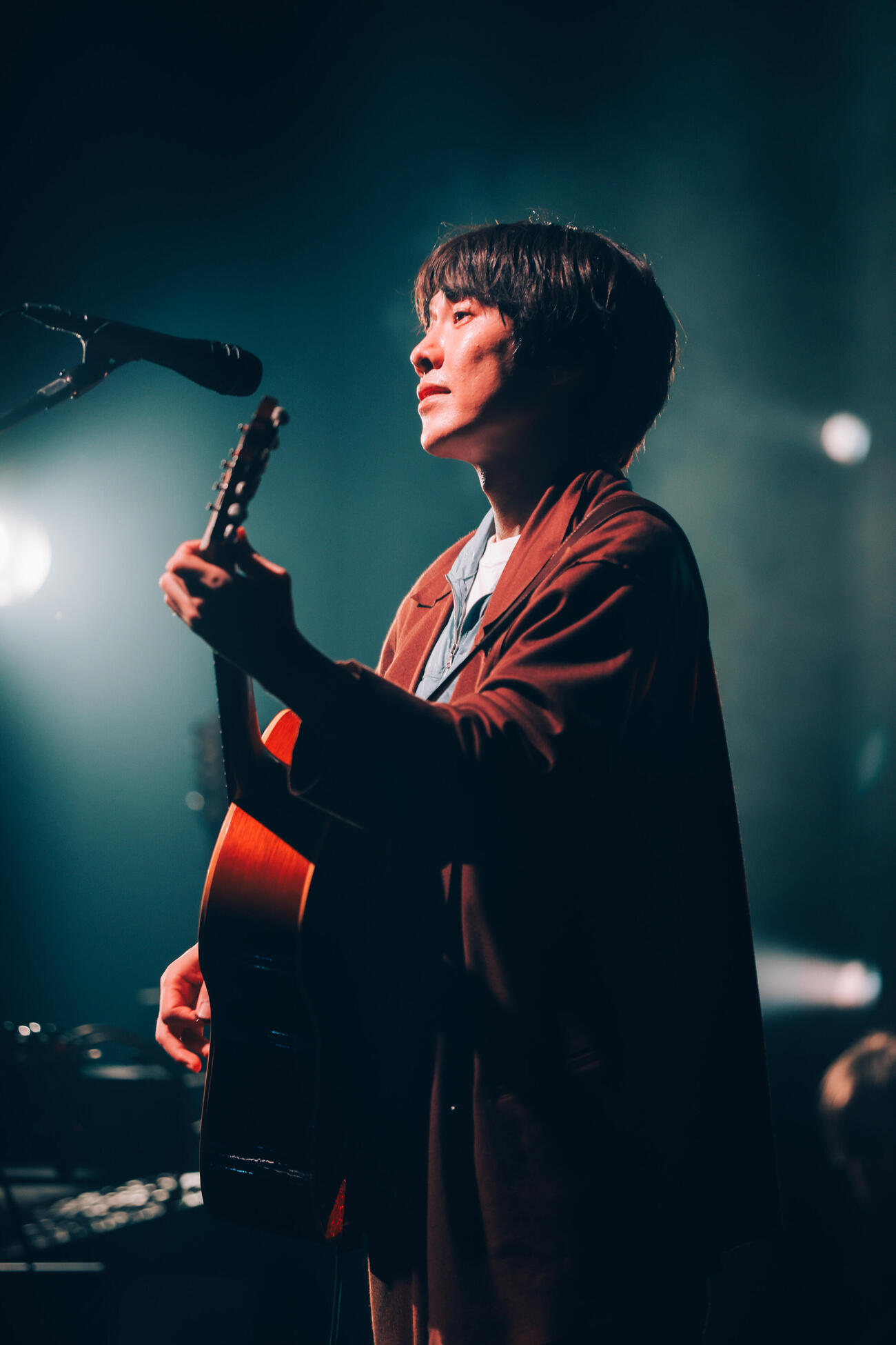 アルバムツアー「A」最終公演で歌唱する山内総一郎（Photo by　大峡　典人）