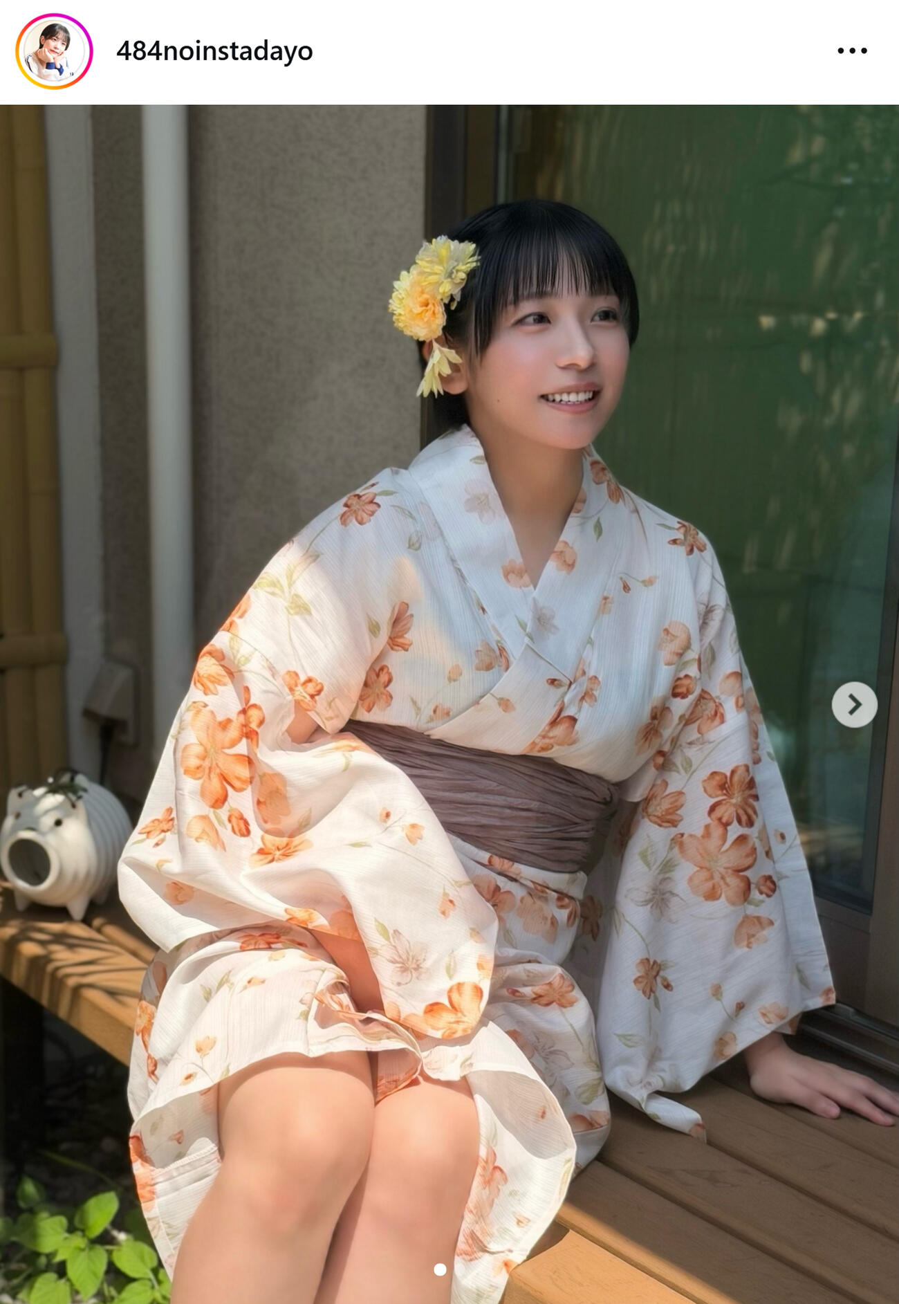 浴衣姿の暫（暫のインスタグラムから）