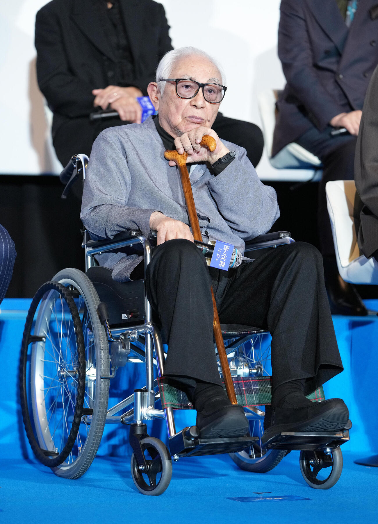 映画「海の沈黙」舞台あいさつに登壇した原案・脚本の倉本聰氏（2024年10月撮影）