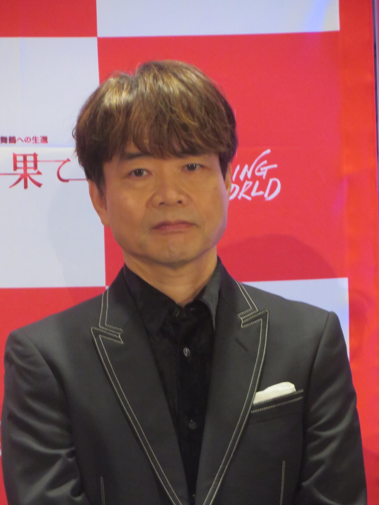 朗読劇READING WORLDユネスコ世界記憶遺産舞鶴への生還「約束の果て」（再演）公演前会見に出席した中井和哉（撮影・川田和博）