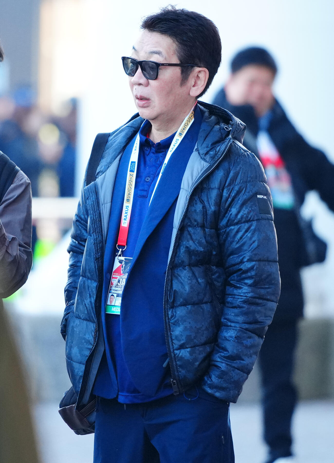 26年2月侍ジャパン宮崎合宿　サンマリンスタジアムを訪れた際の宮根誠司