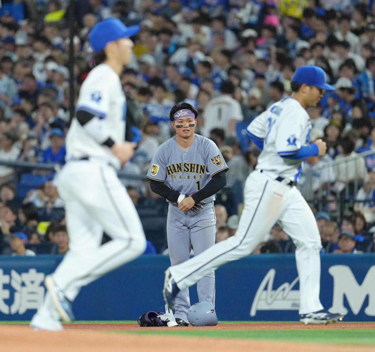 2026年9月25日、DeNA対阪神　5回表阪神1死一塁、森下翔太は投手併殺打に倒れる