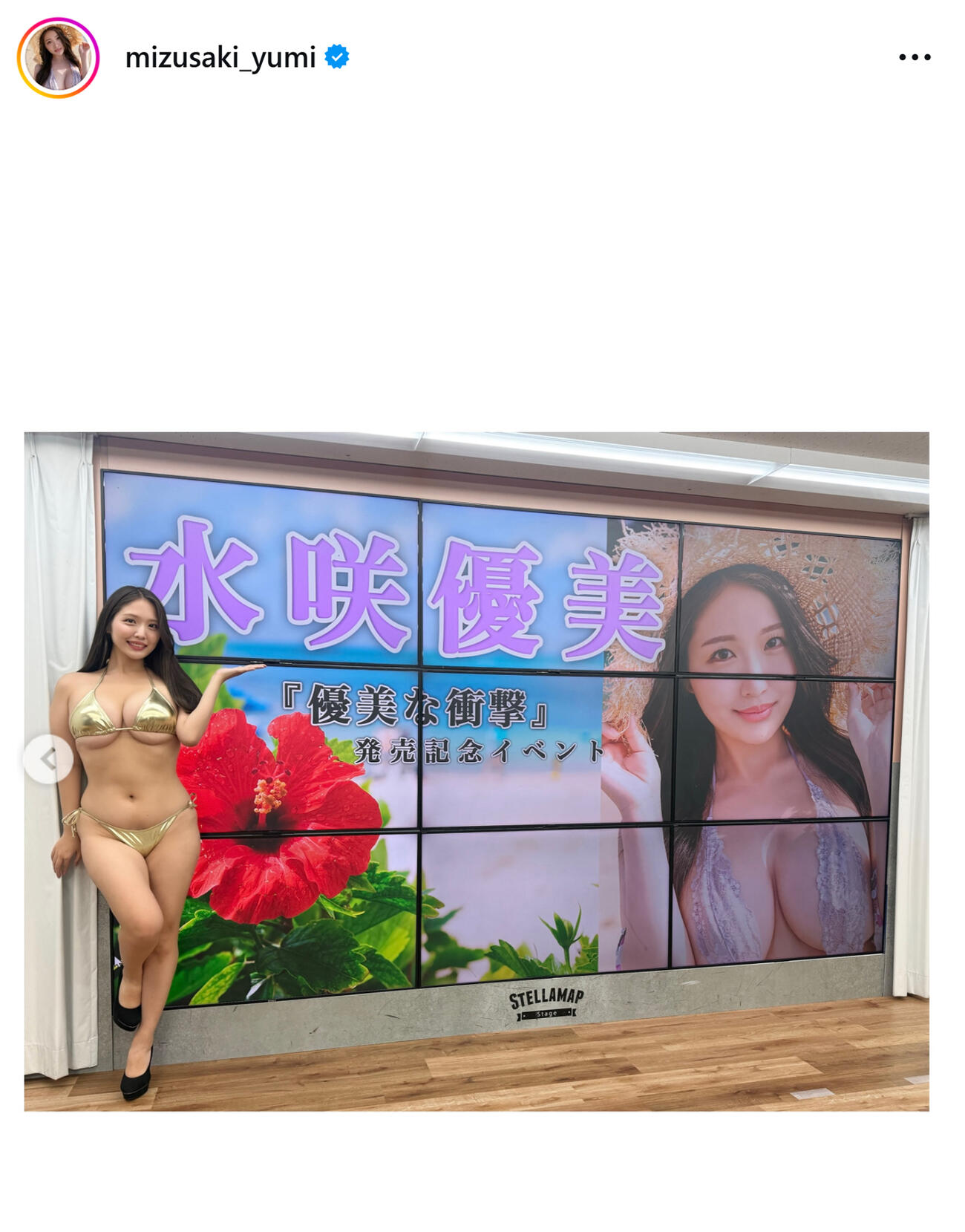 水咲優美のインスタグラムから