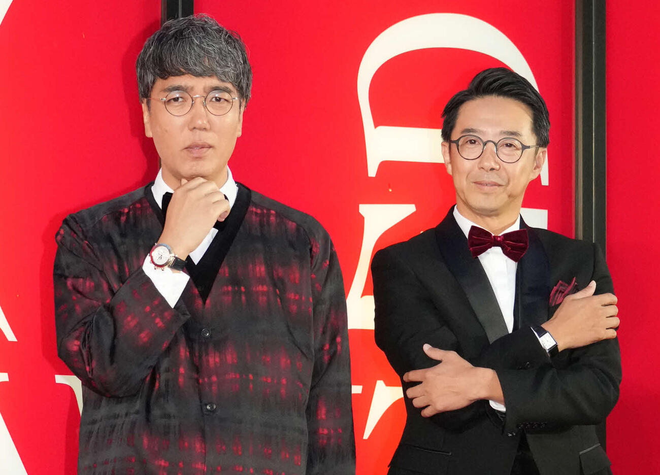 おぎやはぎの小木博明（左）と矢作兼（2023年9月撮影）