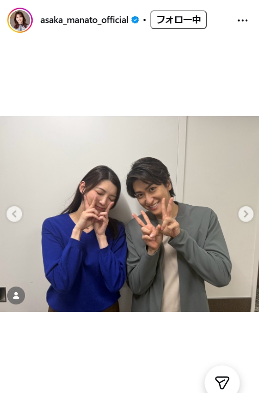 朝夏まなとのインスタグラムから