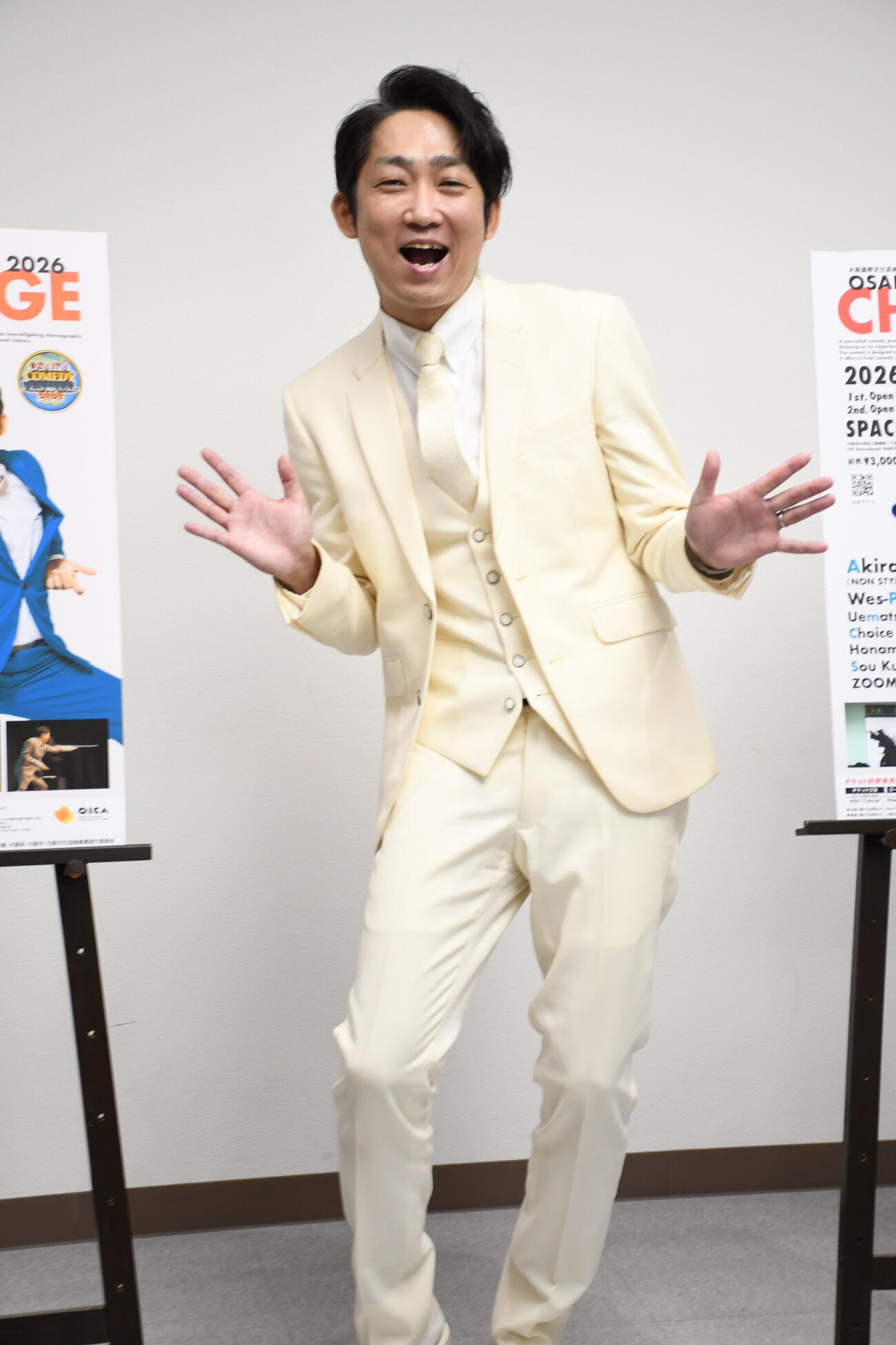 「OSAKA COMEDY FESTIVAL2026」の記者会見に出席したNON STYLE石田明（撮影・阪口孝志）