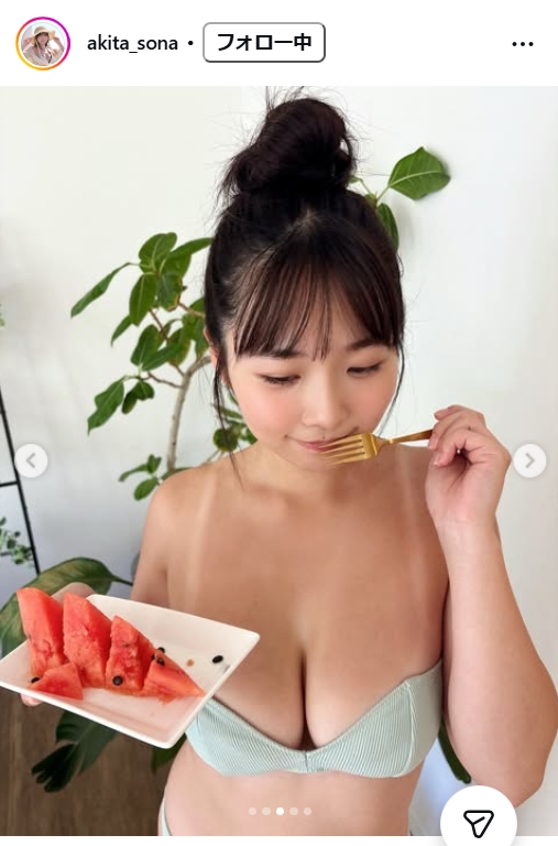 秋田そなのインスタグラムから